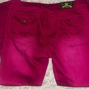 pink denim by toxic jeans